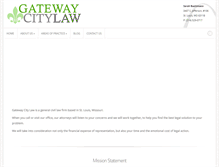 Tablet Screenshot of gatewaycitylaw.com